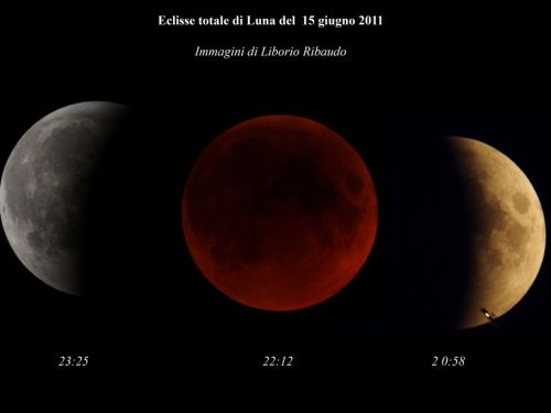 Eclisse 15-06-2011: composizione di tre scatti